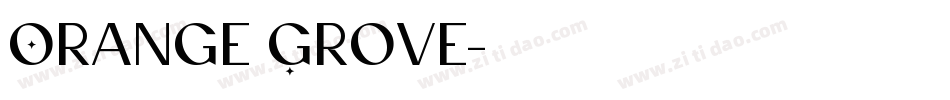 Orange Grove字体转换